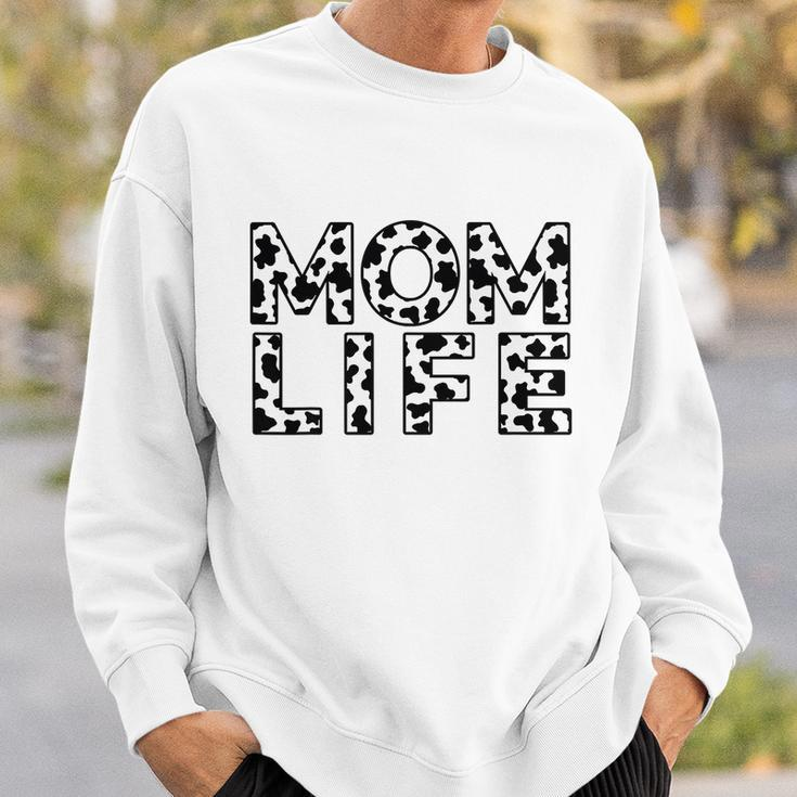 Cow Print Farm Life Mom Life Mama Mothers Day Mothers Day Sweatshirt Gifts for Him
