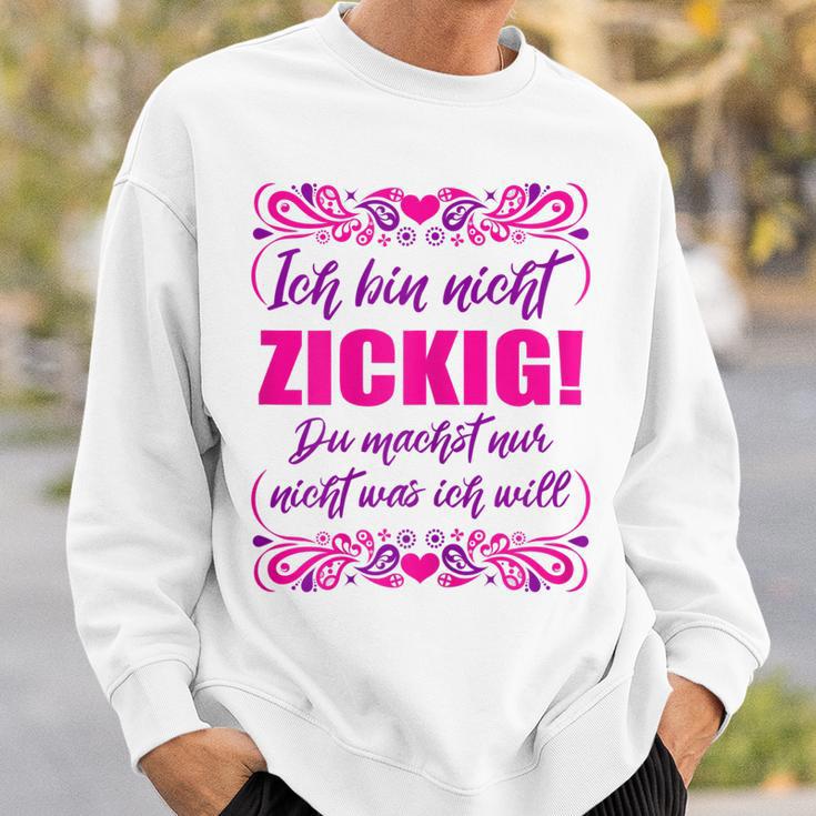 Damen Ich Bin Nicht Zickig Sweatshirt, Lustige Sprüche für Frauen Geschenke für Ihn