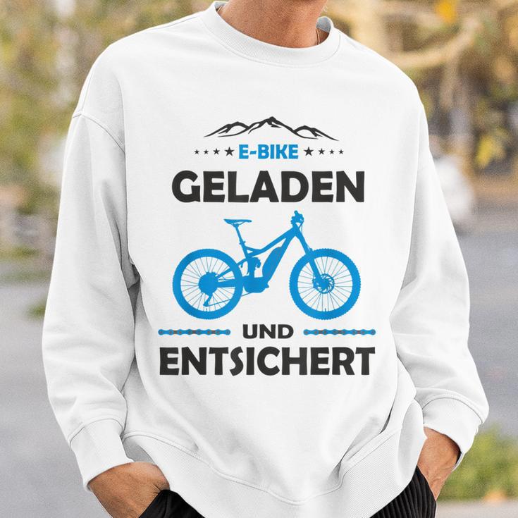 E-Mtb Geladen Und Entsichert E-Bike Sweatshirt Geschenke für Ihn