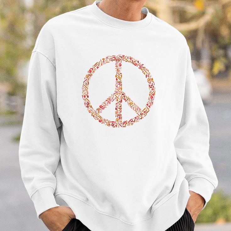 Edition Limitée Peace And Love Sweatshirt Geschenke für Ihn