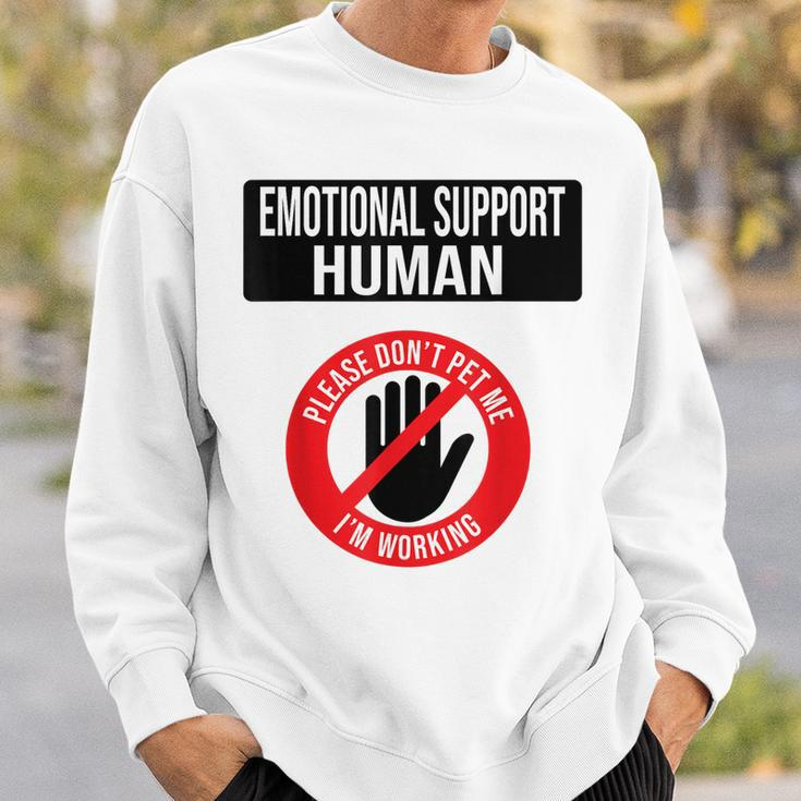 Emotional Support Human Halloween Costume Do Not Pet Me Sweatshirt Gifts for Him