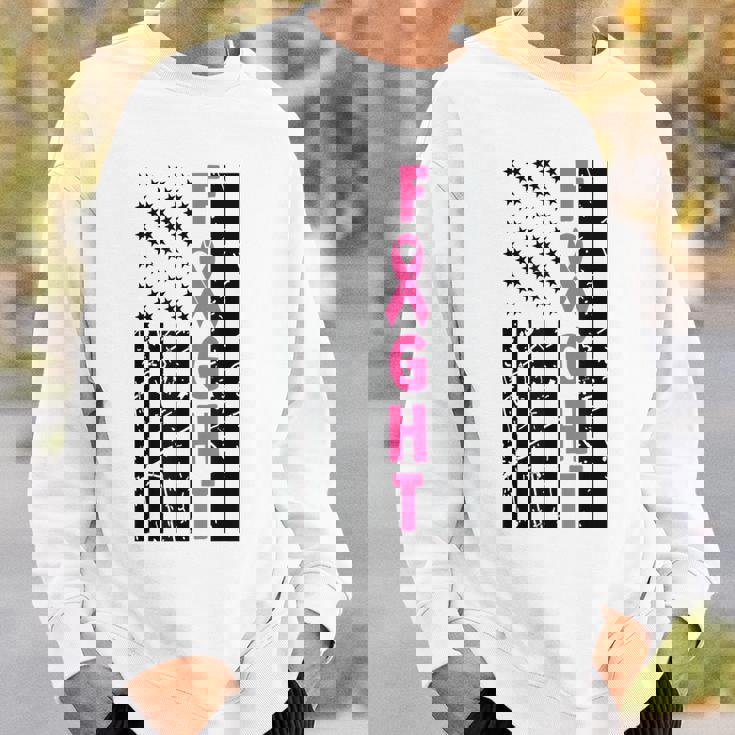 Fight Breast Survivor American Flag Breast Cancer Awareness Sweatshirt Gifts for Him Fight Breast Survivor American Flag Breast Cancer Awareness Sweatshirt Gifts for Him