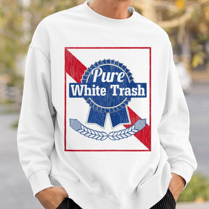 Funny Redneck Pure White Trash Sweatshirt Gifts for Him