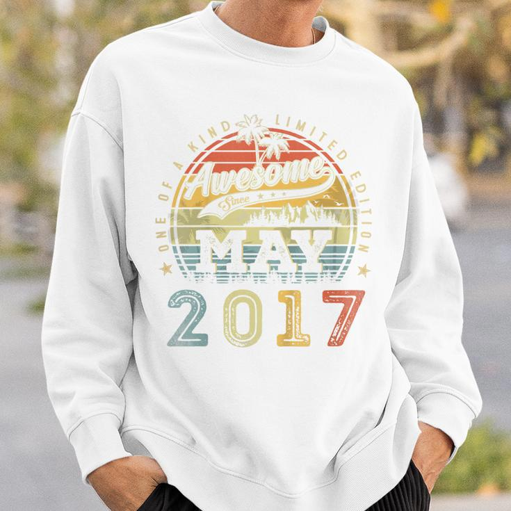 Kids 6 Year Old Awesome Since May 2017 6Th Birthday Sweatshirt Gifts for Him
