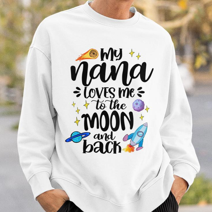 Kids Nana Loves Me To The Moon & Back Baby Children Toddler Sweatshirt Gifts for Him