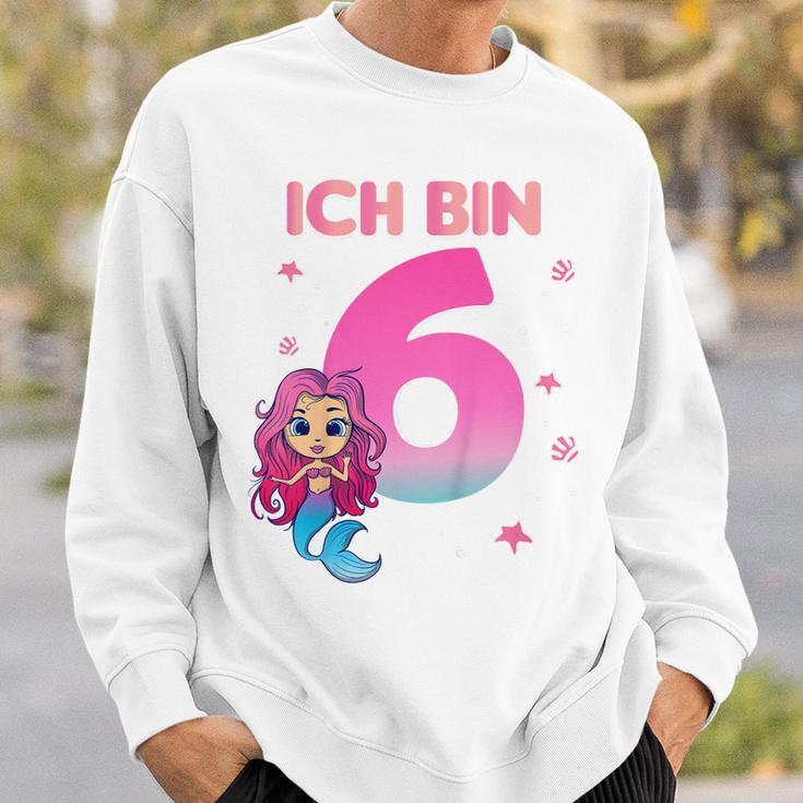 Kinder 6 Geburtstag Mädchen Meerjungfrau Nixe Ich Bin 6 Jahre Sweatshirt Geschenke für Ihn