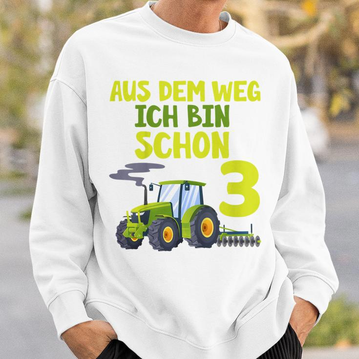 Kinder Ich Bin Schon 3 Traktor Sweatshirt für Jungen, Trecker Motiv Geschenke für Ihn