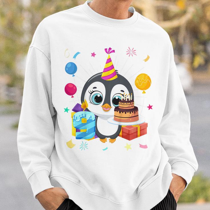 Kinder Pinguin-Party 9. Geburtstag Sweatshirt, Pinguin Mottoparty Outfit Geschenke für Ihn