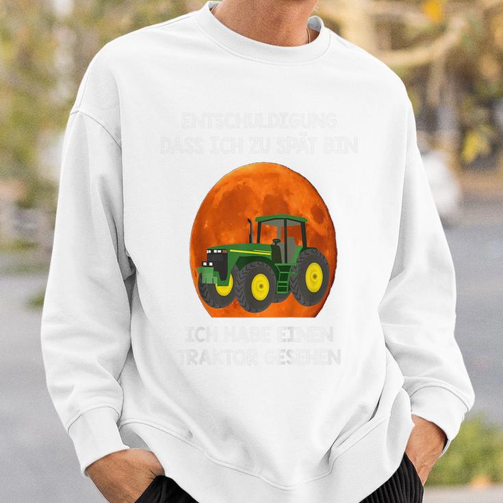 Kinder-Sweatshirt Entschuldigung, Zu Spät Wegen Traktor, Lustiges Traktor-Motiv Tee Geschenke für Ihn