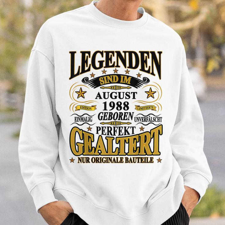 Legenden Sind Im August 1988 Geboren 35 Geburtstag Lustig V2 Sweatshirt Geschenke für Ihn