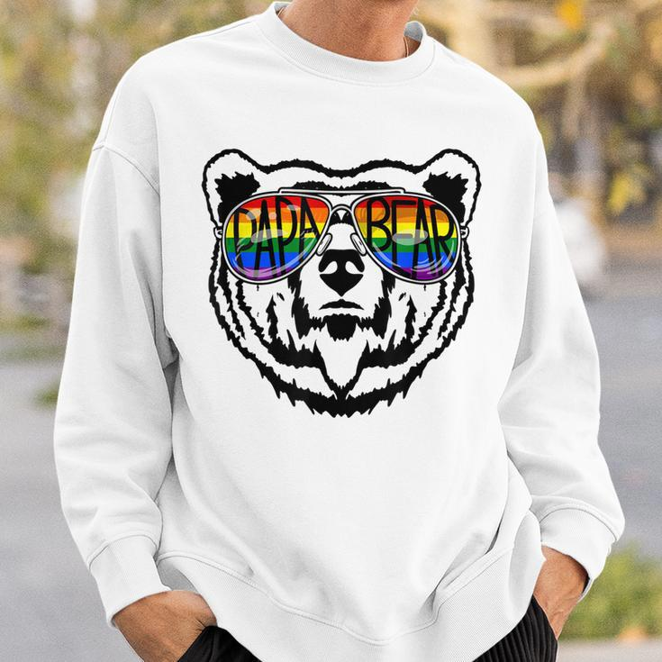 Lgbt Daddy Papa Bear Gay Pride Proud Dad Fathers Day Gift For Mens Sweatshirt Gifts for Him