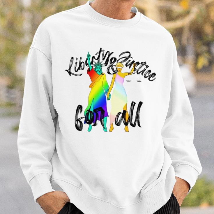 Liberty And Justice For All Sweatshirt Gifts for Him