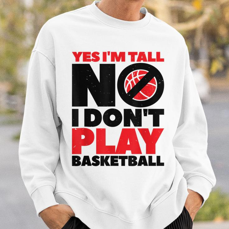 Lustiges Sweatshirt Ja, ich bin groß - Nein, Basketball ist nicht mein Sport Geschenke für Ihn
