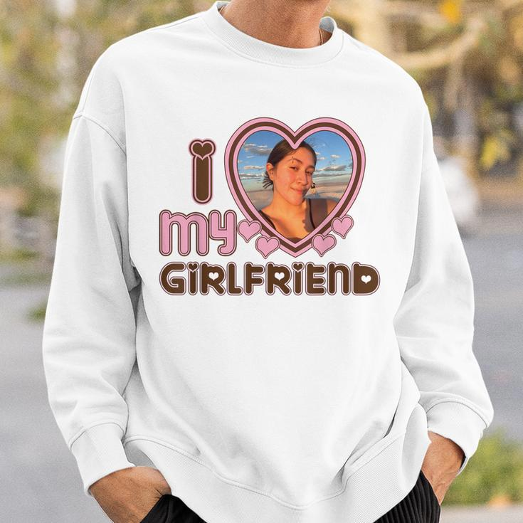 Mens I Love My Girlfriend Custom Sweatshirt Gifts for Him