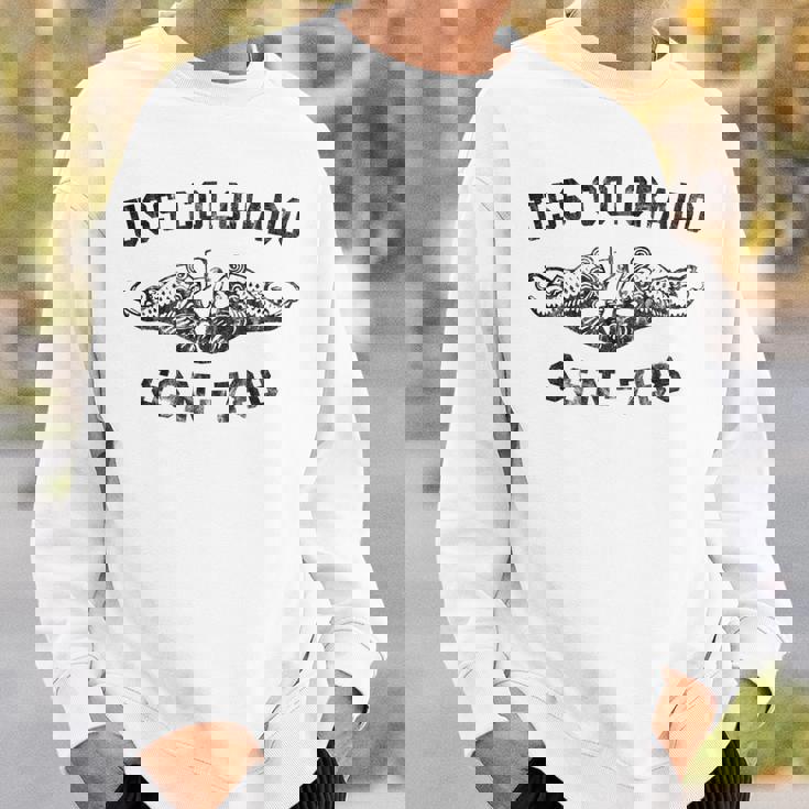 Mens Uss Colorado Ssn-788 Attack Submarine Badge Vintage Sweatshirt Gifts for Him