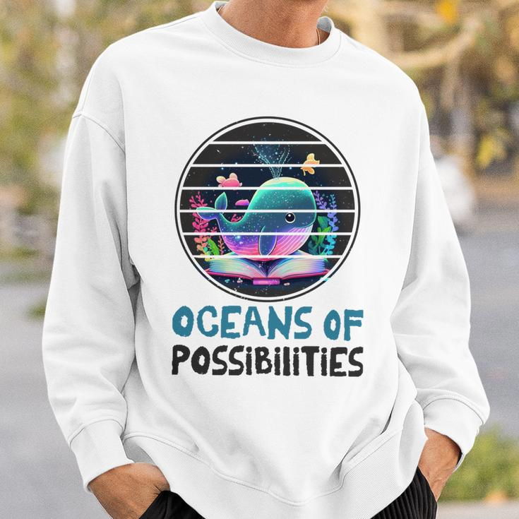 Oceans Of Possibilities Summer Reading 2023 Retro Vintage Sweatshirt Gifts for Him