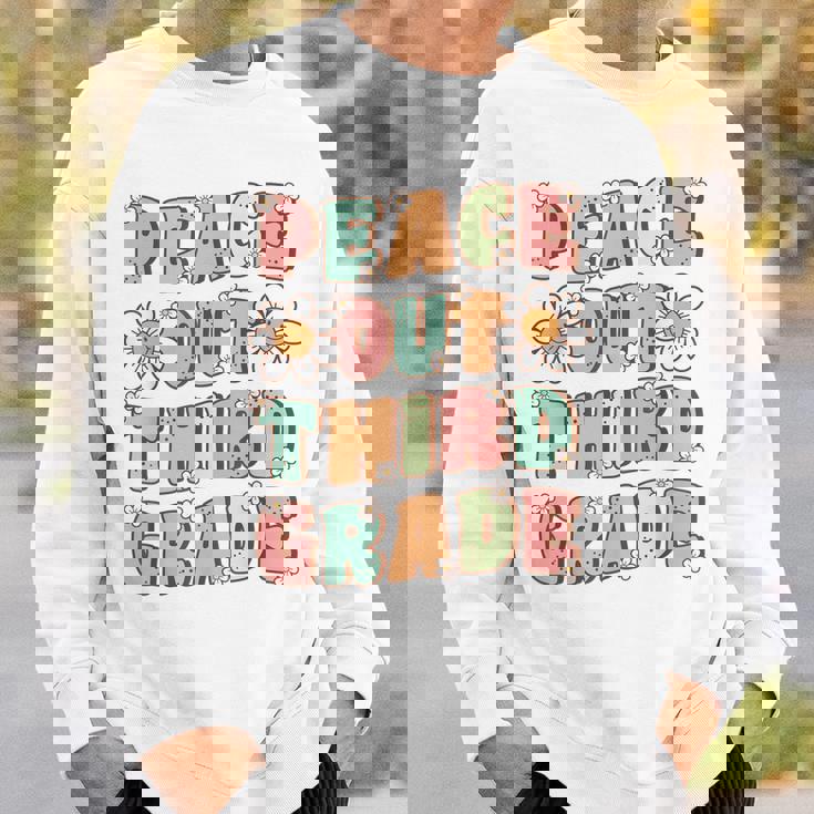 Peace Out Third Grade Cute Groovy Last Day Of 3Rd Grade Sweatshirt Gifts for Him Peace Out Third Grade Cute Groovy Last Day Of 3Rd Grade Sweatshirt Gifts for Him