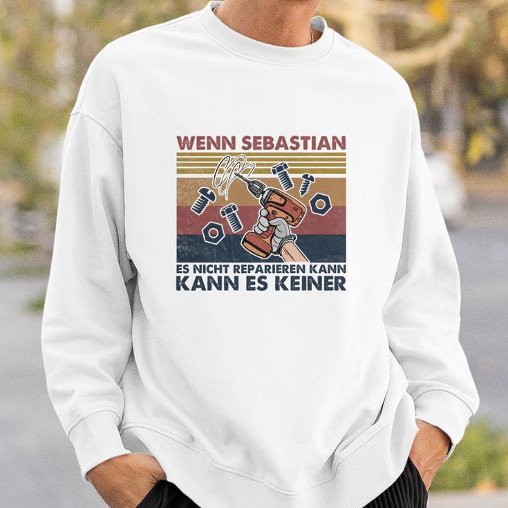 Personalisiertes Handwerker Sweatshirt – Sebastian Reparatur-Motto Geschenke für Ihn