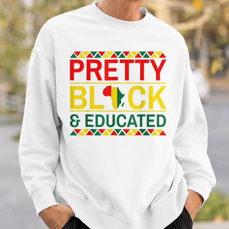 Pretty Black And Educated African Women Black History Month V3 Sweatshirt Gifts for Him