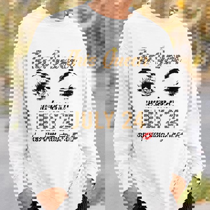 Queens Are Born On July 24Th A Queen Was Born In July Sweatshirt Gifts for Him