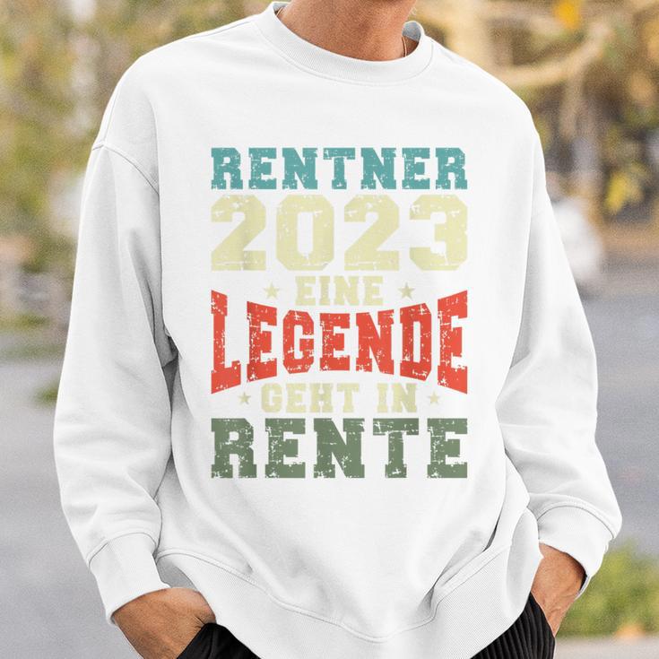 Rentner 2023 Rente Spruch Retro Vintage V2 Sweatshirt Geschenke für Ihn