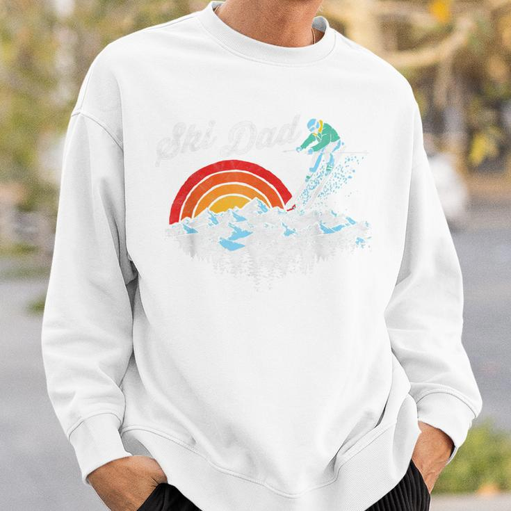 Retro Ski Dad Vintage Skiing Graphic Sweatshirt Gifts for Him