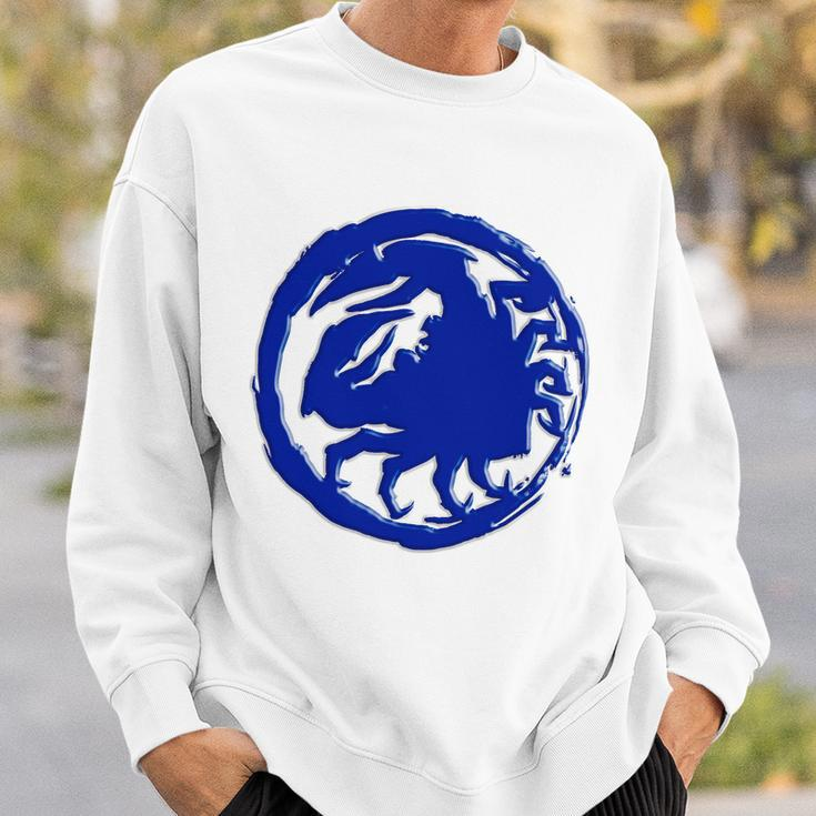 Samurai Legend Crab Mon Blue Sweatshirt Gifts for Him