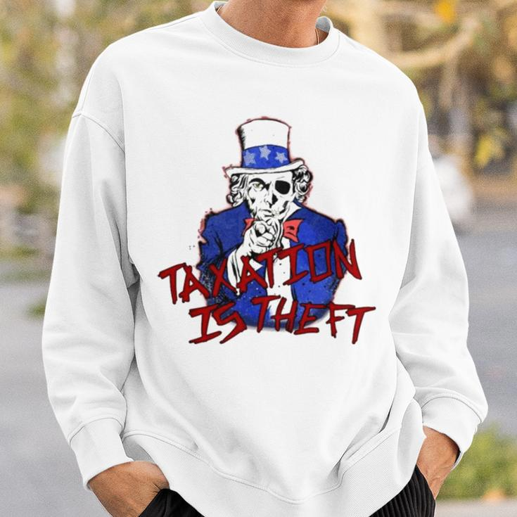 Taxation Is Theft Sweatshirt Gifts for Him
