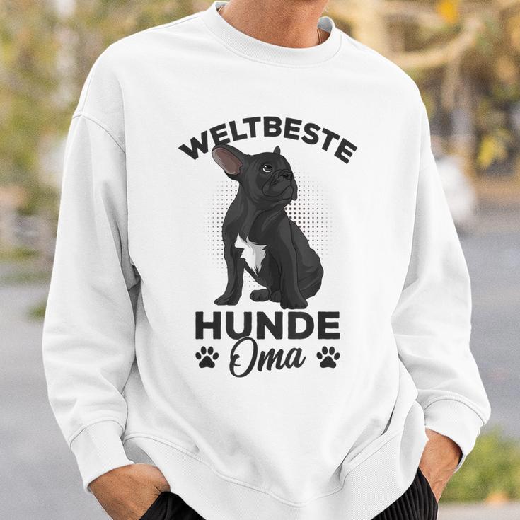 Weltbeste Hunde-Oma Französische Bulldogge Tee, Frenchie Frauchen Sweatshirt Geschenke für Ihn