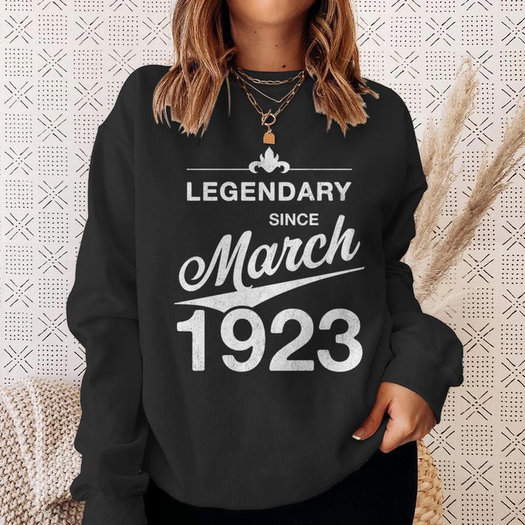 100 Geburtstag 100 Jahre Alt Legendär Seit März 1923 Sweatshirt Geschenke für Sie