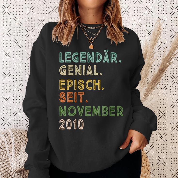 12 Geburtstag November Legendär Episch Seit 2010 Sweatshirt Geschenke für Sie