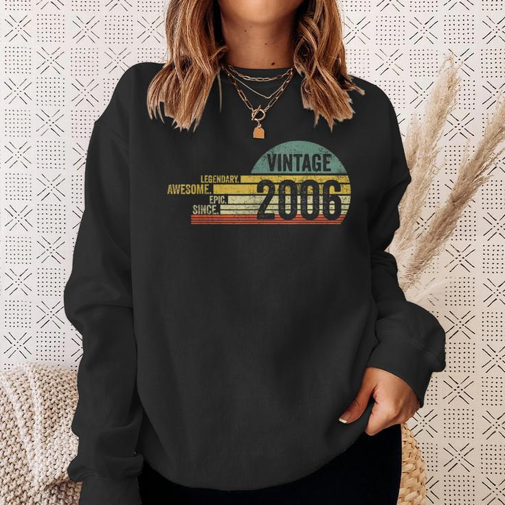 15 Year Old Legendary Retro Vintage Awesome Birthday 2006 Sweatshirt Gifts for Her
