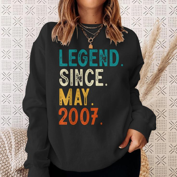 16 Year Old Legend Since May 2007 16Th Birthday Sweatshirt Gifts for Her