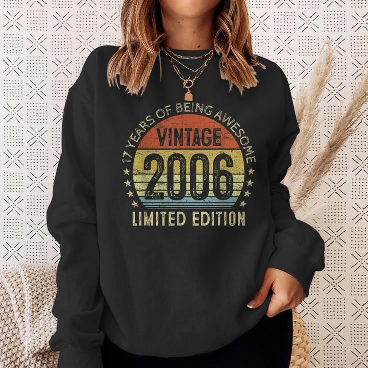 17Th Birthday Gift Vintage 2006 Limited Edition 17 Year Old Sweatshirt Gifts for Her