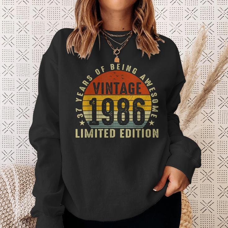 1986 Limitierte Auflage Sweatshirt, 37 Jahre Genialität zum Geburtstag Geschenke für Sie
