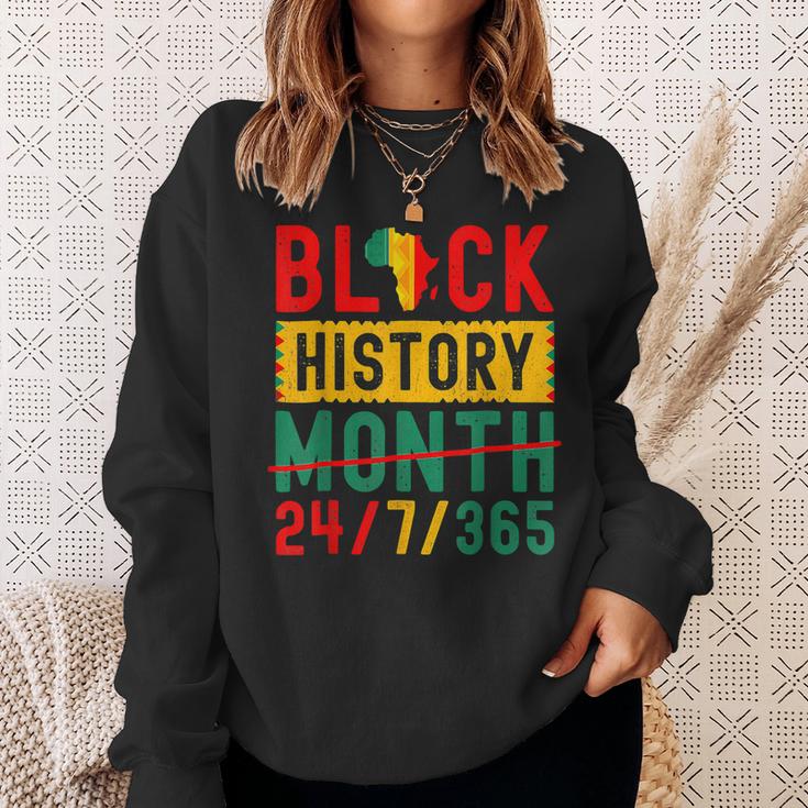 Black History Month One Month Cant Hold Our History 24-7-365  Sweatshirt