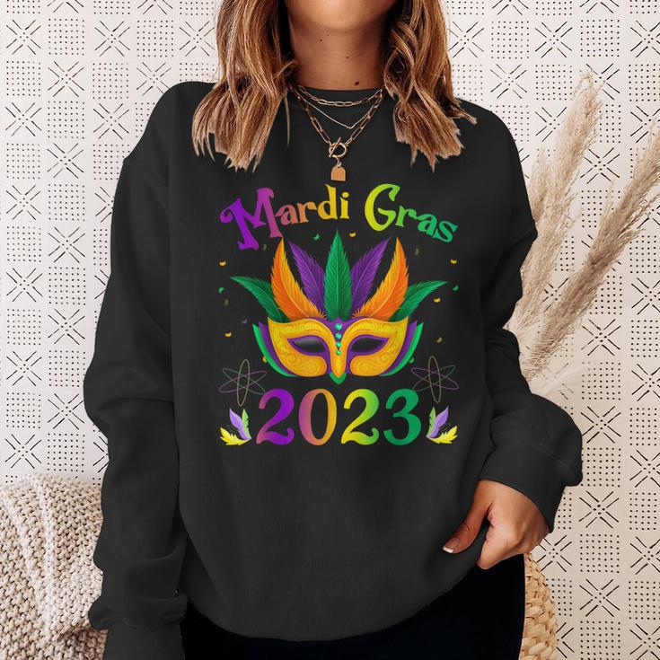 Mardi Gras 2023 Costume With Mask  Sweatshirt