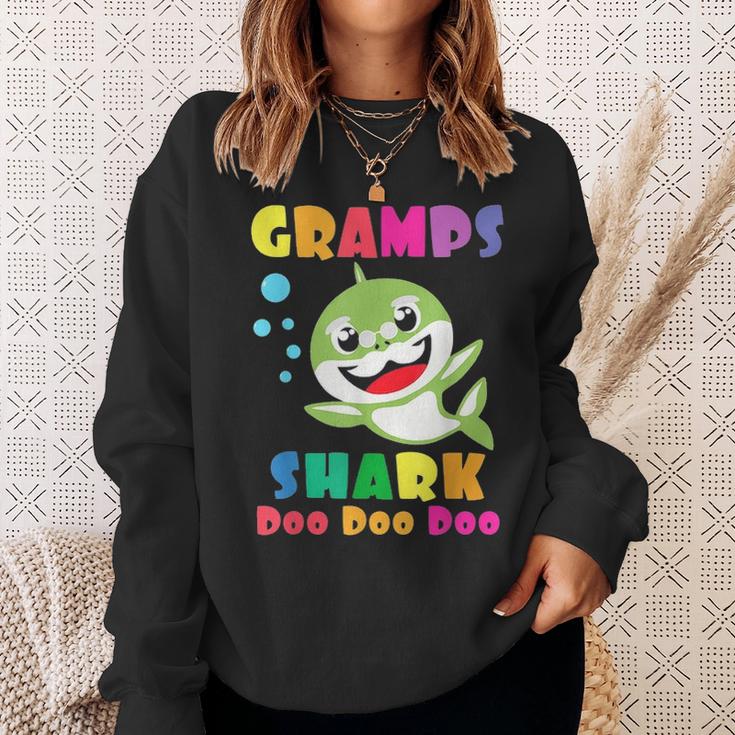 Gramps Shark  Funny Fathers Day Gift For Mens Dad Sweatshirt