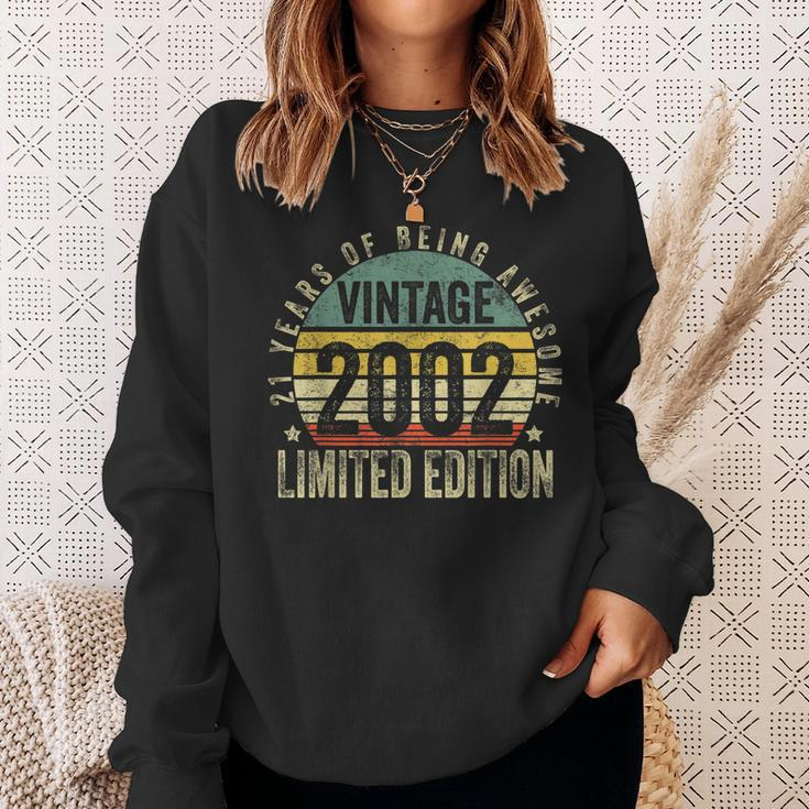 21 Year Old Gifts Vintage 2002 Limited Edition 21St Birthday Sweatshirt Gifts for Her