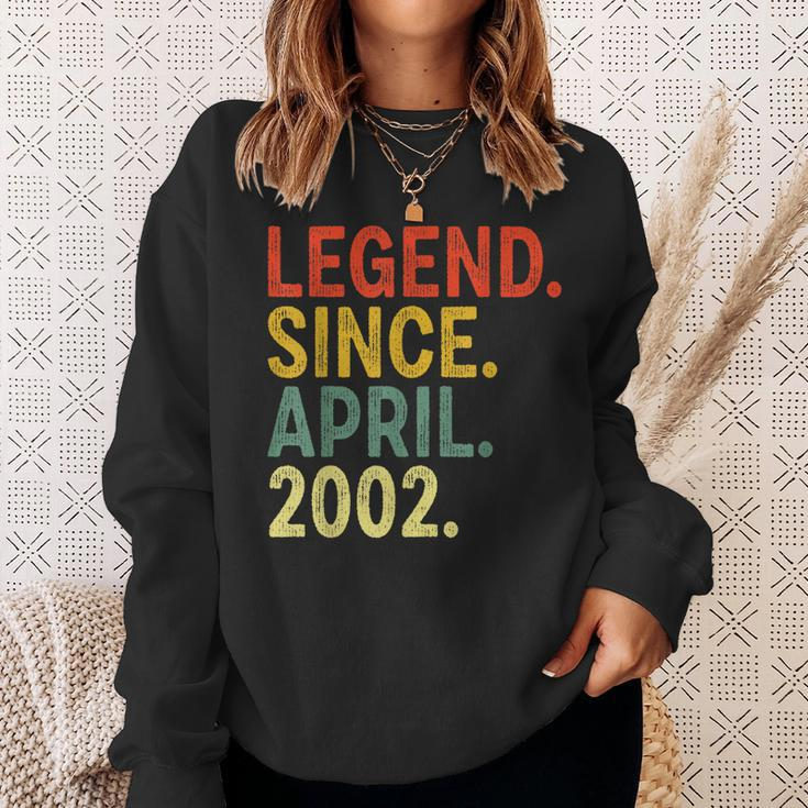 21 Year Old Legend Since April 2002 21St Birthday Sweatshirt Gifts for Her
