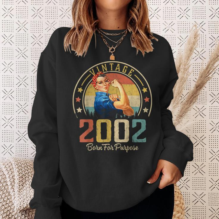 21 Years Old Birthday Gifts Vintage 2002 21St Birthday Gifts Sweatshirt Gifts for Her