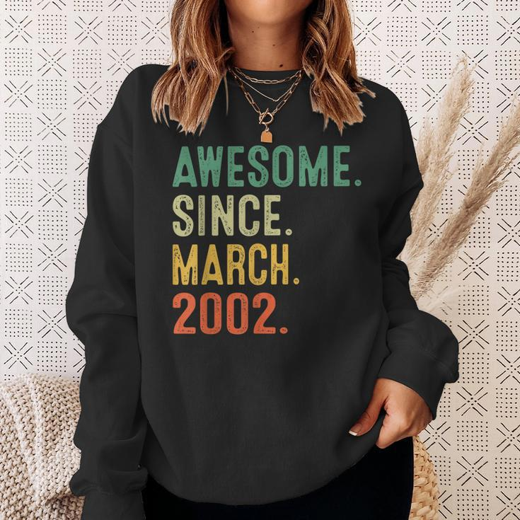 21 Years Old Gifts Awesome Since March 2002 21St Birthday Sweatshirt Gifts for Her