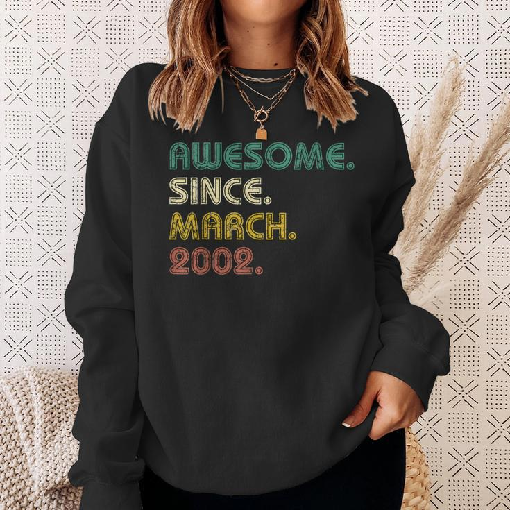 21 Years Old Gifts Legend Since March 2002 21St Birthday Sweatshirt Gifts for Her