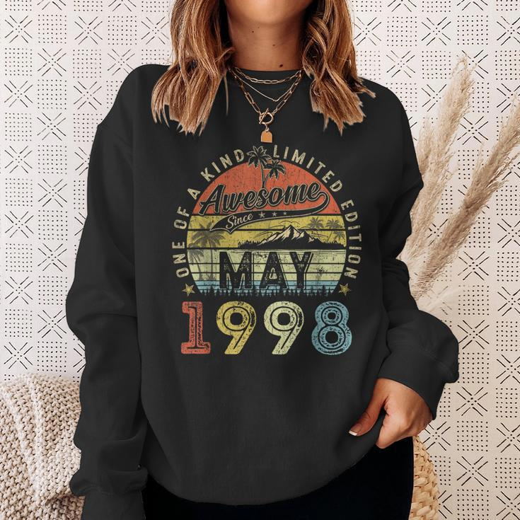25 Year Old Awesome Since May 1998 25Th Birthday Sweatshirt Gifts for Her