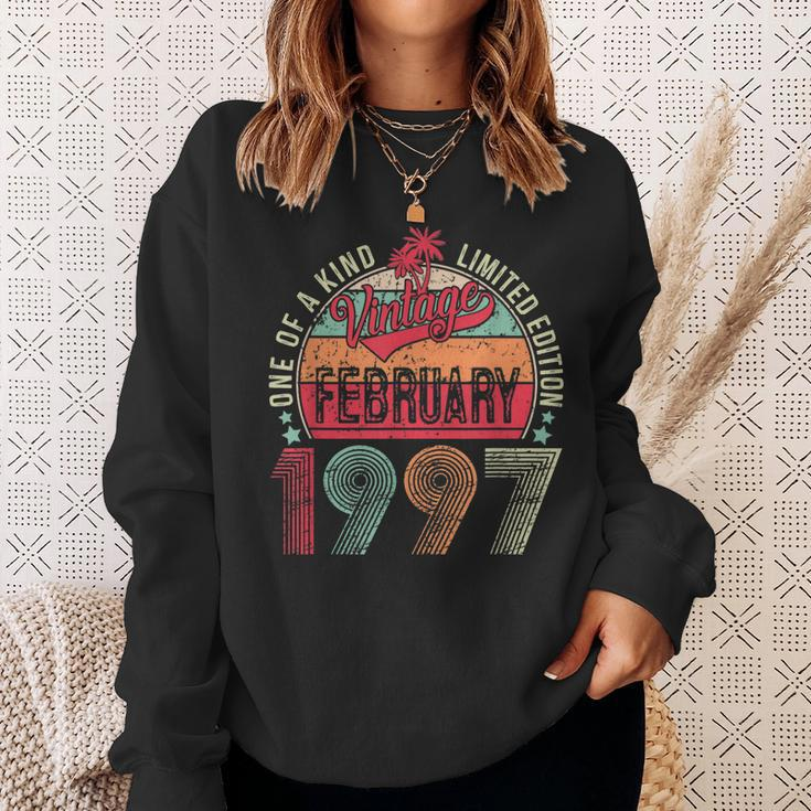 26 Year Old Vintage February 1997 26Th Birthday Men Women Sweatshirt Gifts for Her