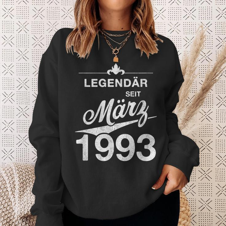 30 Geburtstag 30 Jahre Alt Legendär Seit März 1993 Sweatshirt Geschenke für Sie