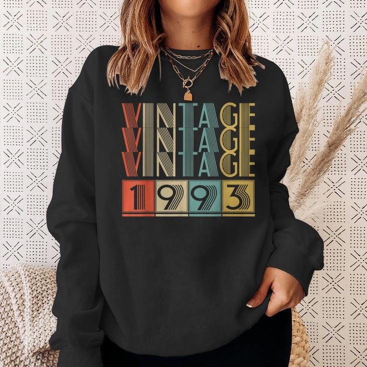 30 Year Old Gifts Made In 1993 Vintage 1993 30Th Birthday Men Women Sweatshirt Graphic Print Unisex Gifts for Her