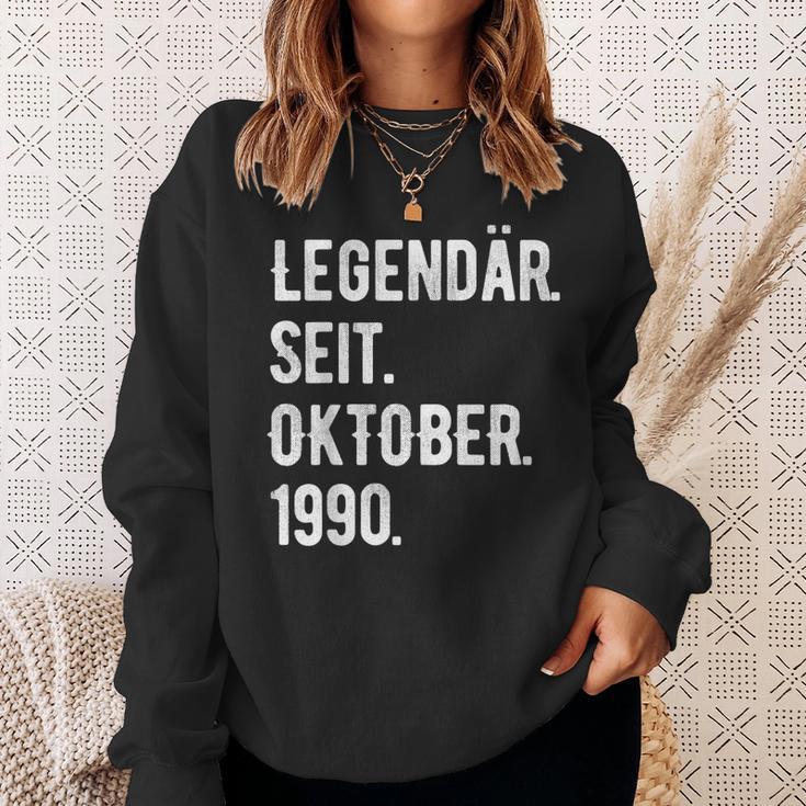 33 Geburtstag Geschenk 33 Jahre Legendär Seit Oktober 1990 Sweatshirt Geschenke für Sie