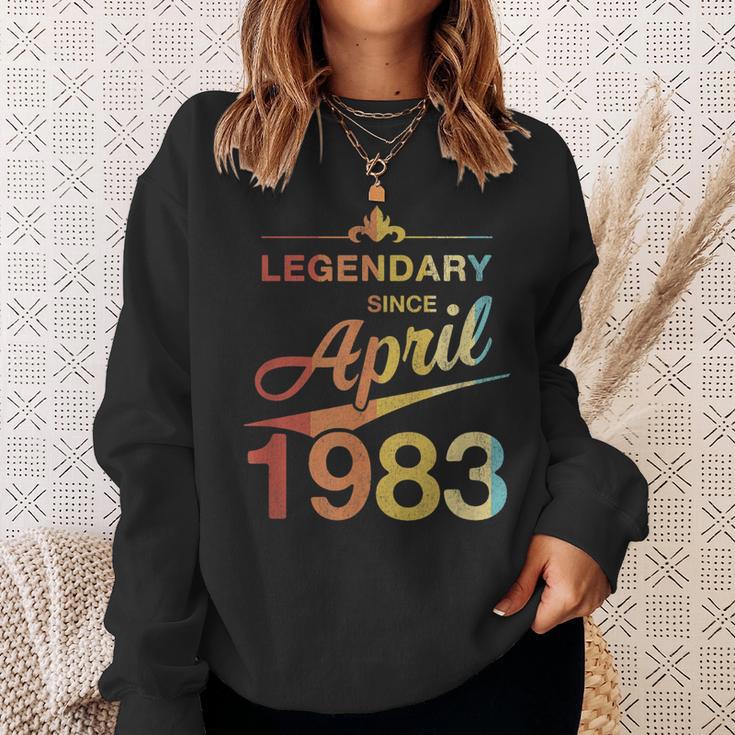 40 Geburtstag 40 Jahre Alt Legendär Seit April 1983 V6 Sweatshirt Geschenke für Sie