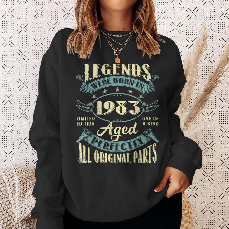 40Th Birthday Gifts Vintage Legends Born In 1983 40 Year Old Sweatshirt Gifts for Her